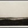 View of shore between first and second house. Montauk, East Hampton