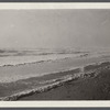 View. Beach in Montauk. Surf at Hither Plain after storm. Montauk, East Hampton