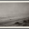View. Beach in Montauk. Surf at Hither Plain after storm. Montauk, East Hampton