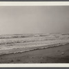 View. Beach in Montauk. Surf at Hither Plain after storm. Montauk, East Hampton