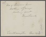 Parsons lnn, Cottage and Garage, looking east. Hither Plains. Montauk, East Hampton