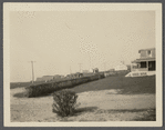 Parsons Cottage on right. View of Hither Plains, Montauk oceanside. Montauk, East Hampton