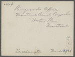 Ringwood's Office. Montauk Beach corporation. Hither Plains. Montauk, East Hampton