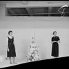 Unidentified women, possibly Franklin Simon employees, with Christmas tree