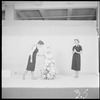 Unidentified women, possibly Franklin Simon employees, with Christmas tree