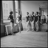 Unidentified dancers at the barre