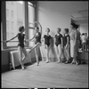 Unidentified dancers at the barre