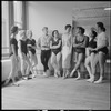 Unidentified dancers in studio