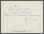 Parsons Garage. Former red schoolhouse in background. Closed 1917. Montauk, East Hampton