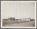 Future business center. Bank on left, theater on right. Montauk, East Hampton
