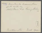 Montauk Association. Houses on hill looking east, just east of Ditch Plains Life Savings Station. Montauk, East Hampton