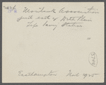 Montauk Association. Houses on hill looking east, just east of Ditch Plains Life Savings Station. Montauk, East Hampton