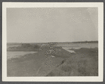 View. At the Great Pond. Shooting Lodge on left, Montauk Association Houses on right. Montauk, East Hampton