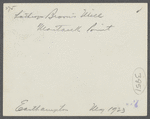 Lanthrop Brown's Windmill. Erected 1813. Montauk Point. Montauk, East Hampton