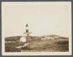 Montauk Light. Erected 1795. Stands 160 feet above the sea level, the tower
itself rises 100 feet from its foundation. Montauk Point. Montauk, East Hampton