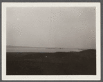 View of Lake Wyandanch alias Great Pond. Treasure Island in center in distance. Montauk, East Hampton