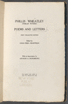 Poems and letters 