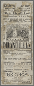 Minstrel show posters, broadsides, and photograph