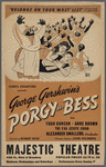 Poster for the stage production Porgy and Bess at the Majestic Theatre