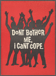 Cover of souvenir program for Don't Bother Me, I Can't Cope