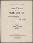 Credits page from Jump For Joy souvenir program