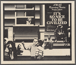 Postcard for AMAS Repertory Theatre production of It's So Nice to Be Civilized