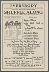 Program for Shuffle Along at Selwyn's Theatre, Park Square, Boston