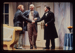Timothy Doyle, Frank Langella, and Alan Bates in the stage production Fortune's Fool
