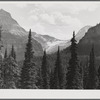 Glacier seen from Logan Pass. Going-to-the-Sun highway, Glacier Park, Montana.