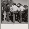 Guests at the stockmen's picnic and barbecue. Spear's Siding, Wyola, Montana.