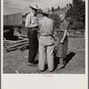 Sally Rand at the stockmen's picnic and barbecue. Spear's Siding, Wyola, Montana.