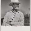 Stockmen at stockmen's picnic and barbecue. Spear's Siding, Wyola, Montana.
