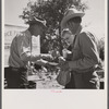 Guests at the stockmen's picnic and barbecue. Spear's Siding, Wyola, Montana.