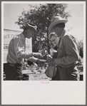 Guests at the stockmen's picnic and barbecue. Spear's Siding, Wyola, Montana.