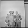 Richard Wentworth in costume for "Falstaff" with unidentified man