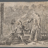 A Young Man Kneeling Before a Young Woman: a Plate from her Poem, "Van de Koddige Olipodrigo"