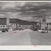 Main street of Craig, Colorado, a new and thriving boom town.