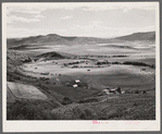 Ranches and farming land in the Yampa River Valley, Colorado.