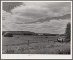 Sheepherders' tent on grazing land in Yampa River Valley, Colorado.