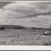 Sheepherders' tent on grazing land in Yampa River Valley, Colorado.
