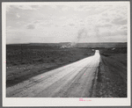Highway leading to Grey Bull, Wyoming.