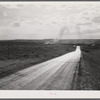 Highway leading to Grey Bull, Wyoming.