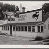Ranchester, Big Horn Mountains, Wyoming. Stockmen's saloon.