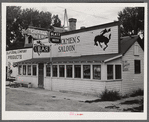 Ranchester, Big Horn Mountains, Wyoming. Stockmen's saloon.