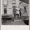 Johnny's Hotel and post office in ghost mining town now coming to life because of defense needs. Montezuma, Colorado.