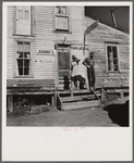 Johnny's Hotel and post office in ghost mining town now coming to life because of defense needs. Montezuma, Colorado.