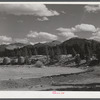 Ruins of old coke ovens and narrow gauge railroad near Meredith, Colorado.