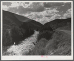 Frying Pan Creek, excellent fishing grounds. Near Meredith, Colorado.