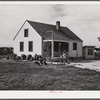 FSA (Farm Security Administration) project family's home. Scottsbluff, North Platte River Valley, Nebraska.