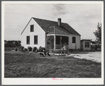 FSA (Farm Security Administration) project family's home. Scottsbluff, North Platte River Valley, Nebraska.